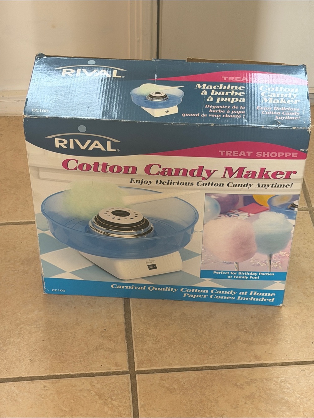 Rival Cotton Candy Maker - Blue Bowl